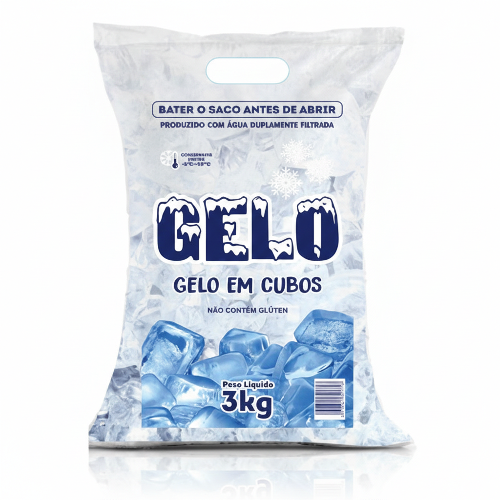 Gelo em Cubo 3kg