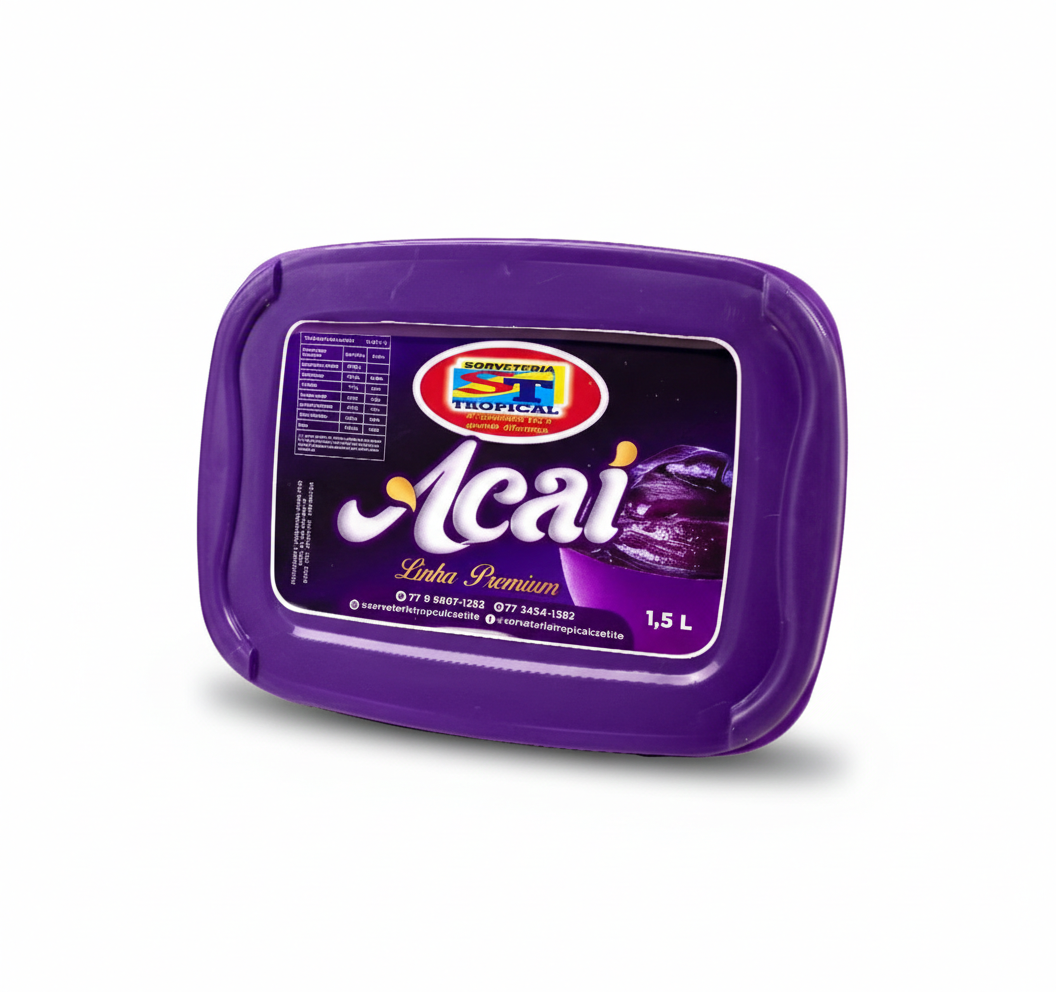 Pote Açaí 1,5L Premium