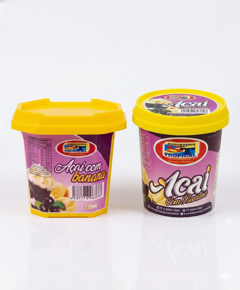 Pote Açaí Creme Banana