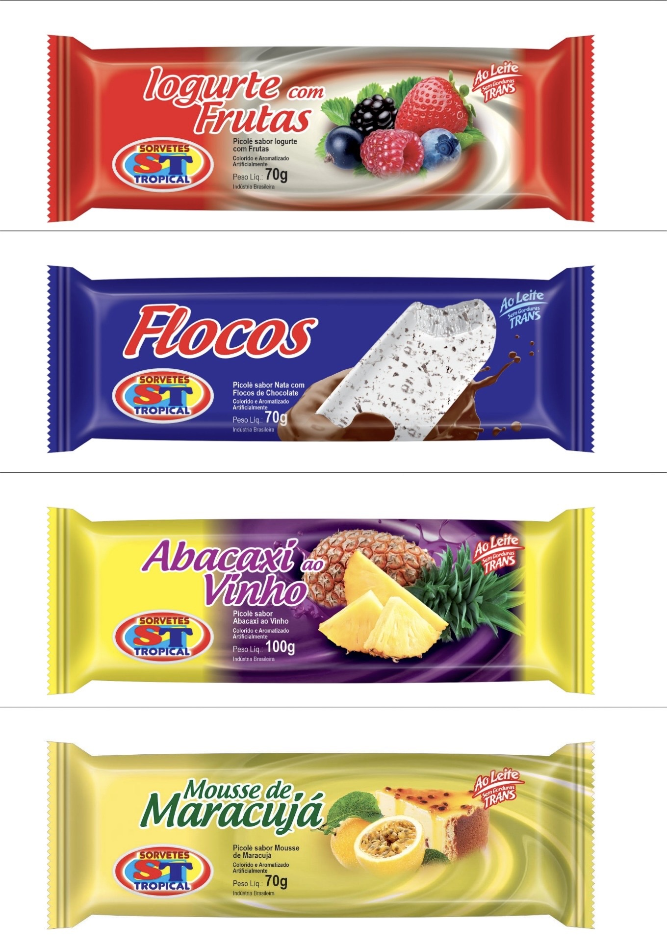 Picolés Cremosos