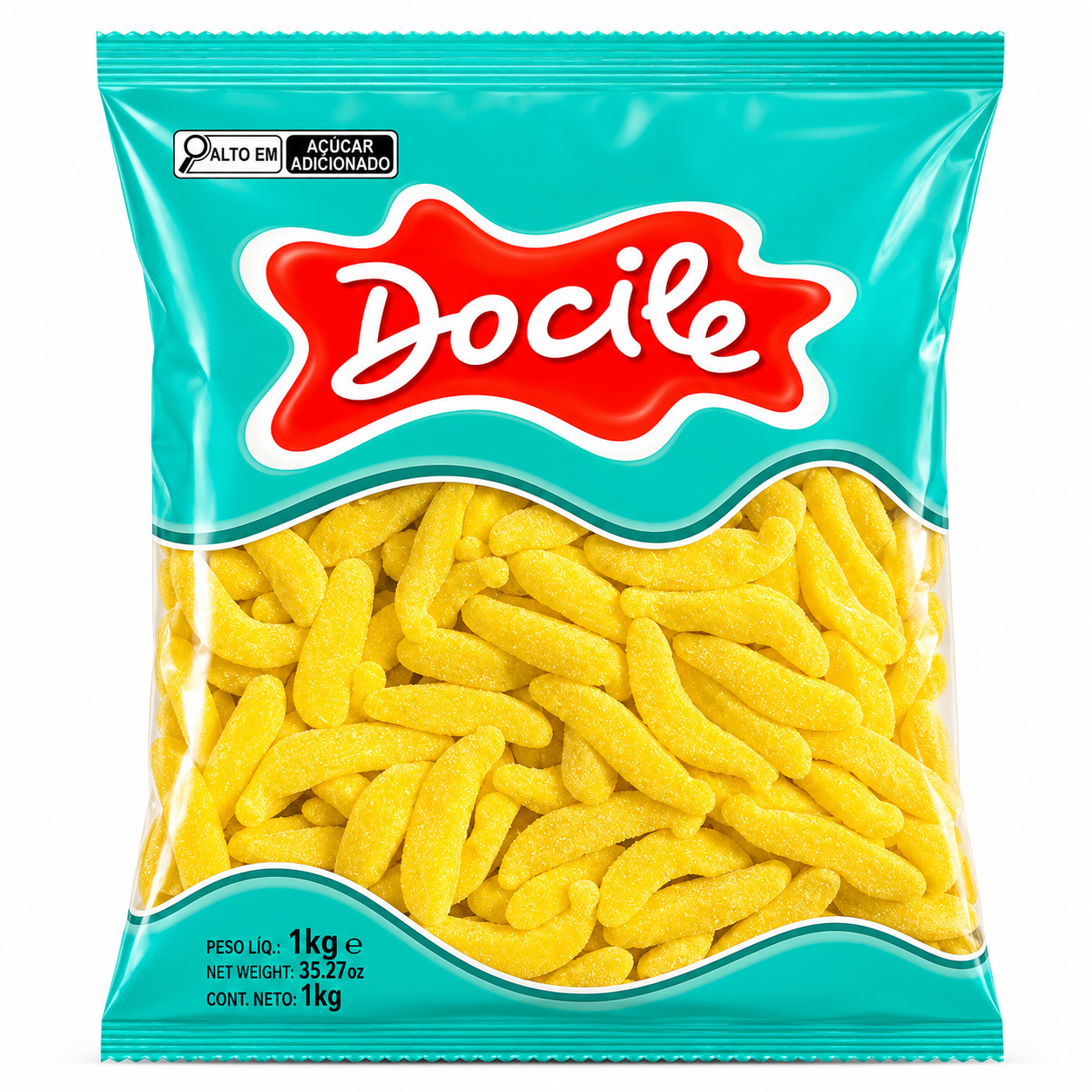 Goma docile Gelatines Banana