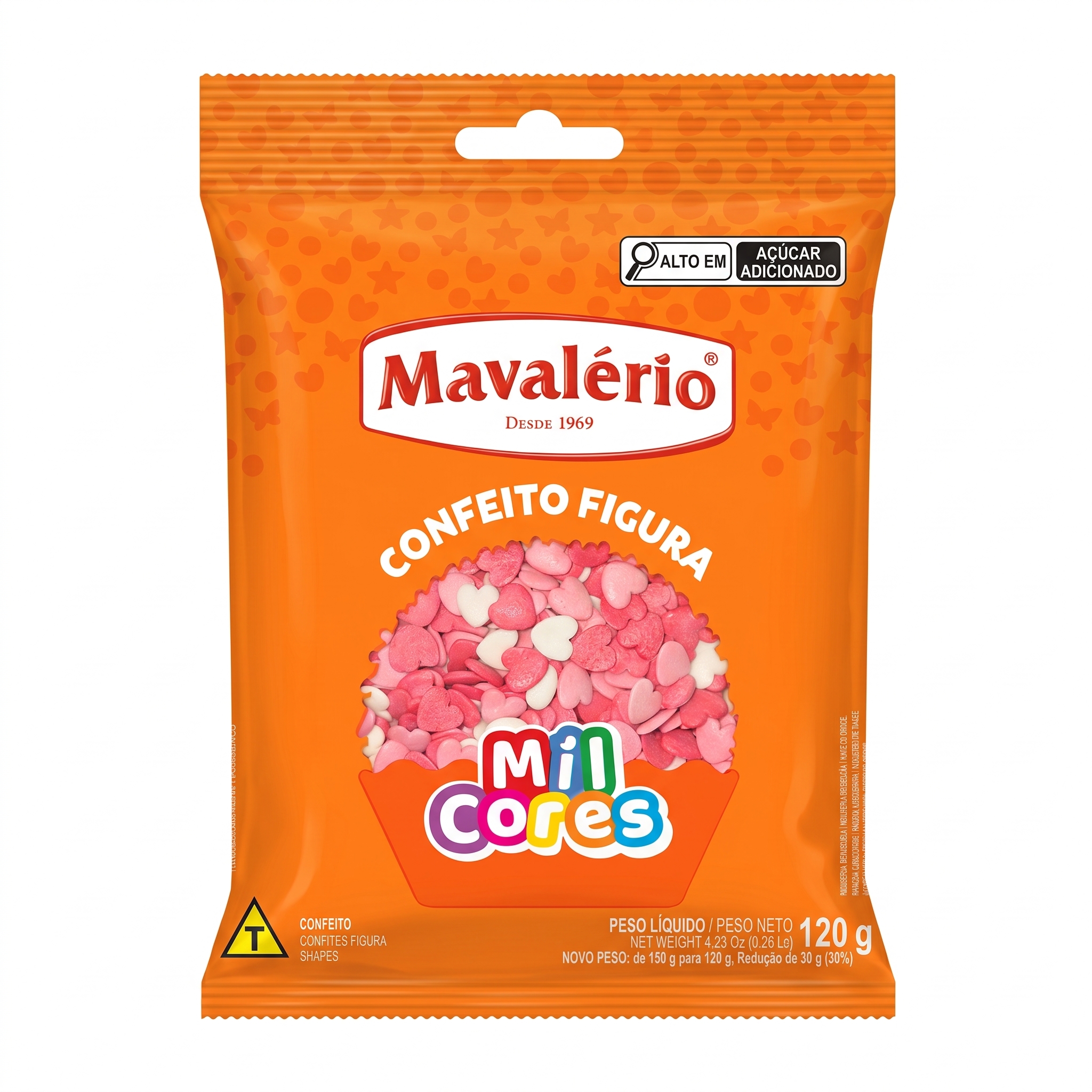 Figura coração colorido